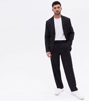 New Look Black Relaxed Fit Suit Trousers